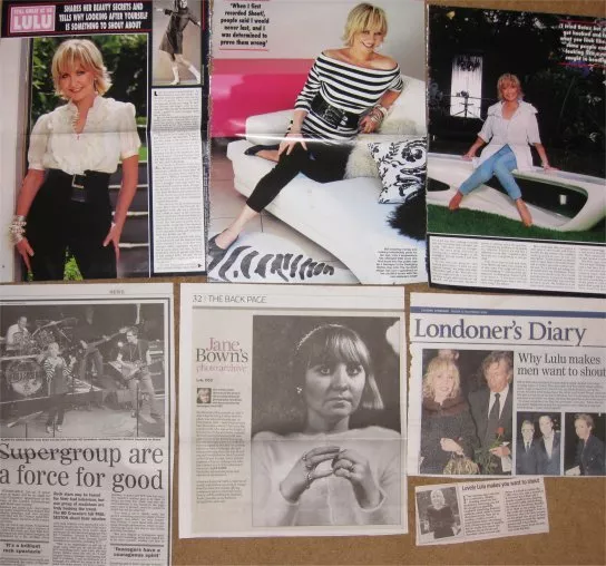 LULU clipping / cuttings UK newspapers