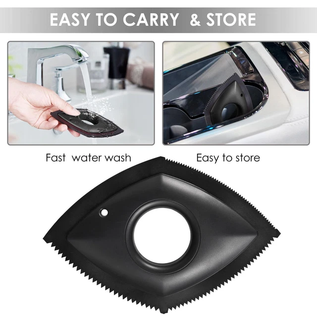 B# Mini Pet Hair Remover - Dog Cat Fur Removal Brush Car Hair Detailer (Black)