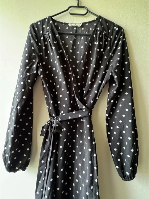 ROBE NOIRE PIED de coq blanc MORGAN T36 EUR 10,00 - FR