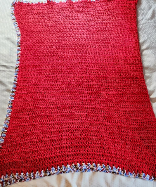 62""x 46"" Manta Afgana Roja de Navidad Lanzar Otoño Invierno ¡Acurrucarse!