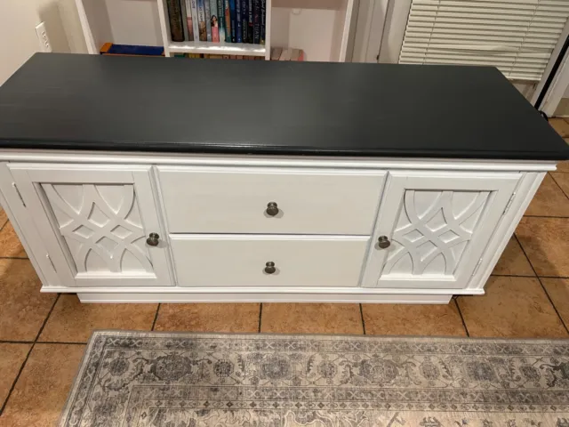 Refinished Entertainment system/ TV stand 