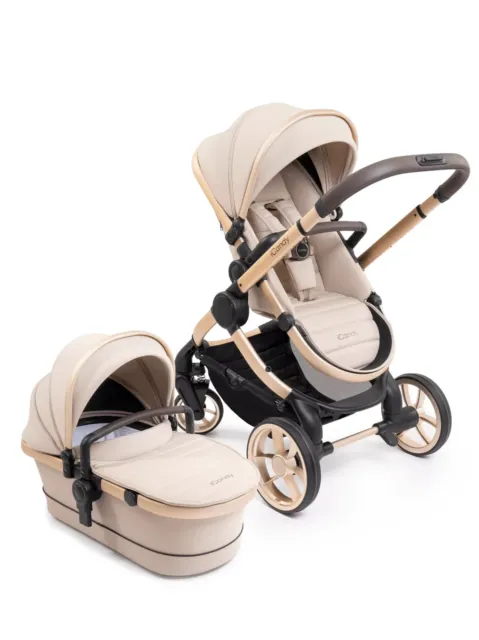 Icandy Peach 7 Pushchair and Carrycot - Biscotti on Blonde Combo