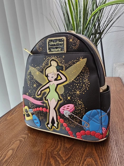 Disney Parks 2023 Loungefly Peter Pan Tinker Bell Light Up Mini Backpack Fantasy