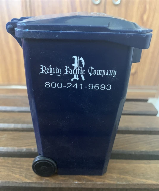 MINIATURE REHRIG PACIFIC Company garbage can recycle bin mini desktop