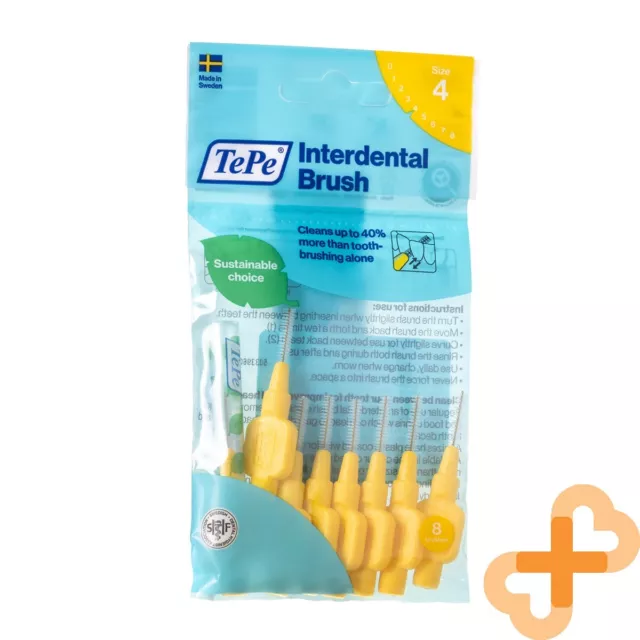 TePe Doux Inter-Dentaire Brosse à Dents 0.7 MM Jaune 8 Pièces Taille 4