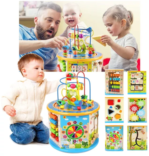 vvhippo Jeux Montessori Bébé 6-12 Mois, Cube Sensoriels Souples a