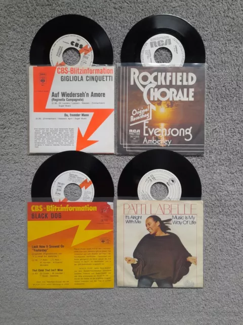 AUSWAHL: 7" Singles Promo's / Musterexemplare Pop Rock Deutsch usw.