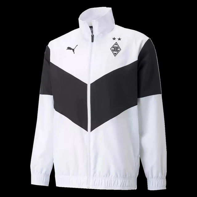 Puma BMG Borussia Mönchengladbach Prematch Jacke 2022 Weiß Gr. S M L XL XXL