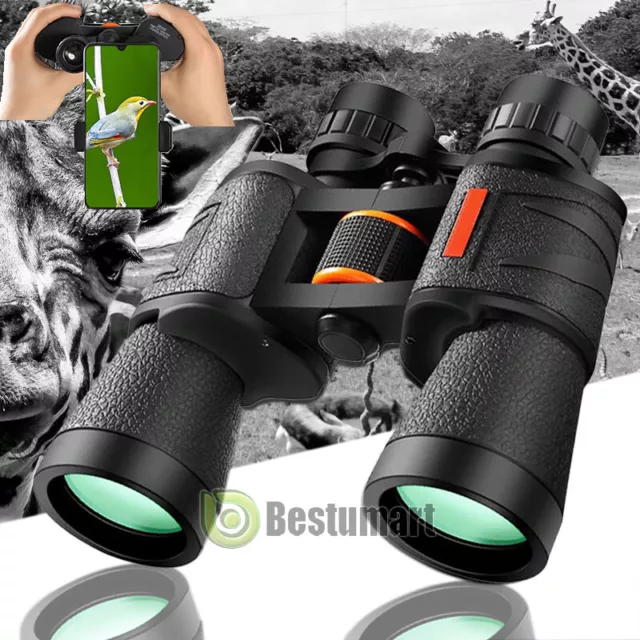 20X50 Cell Phone Camera Telephoto Binoculars Lens +Phone Clip for iPhone Android