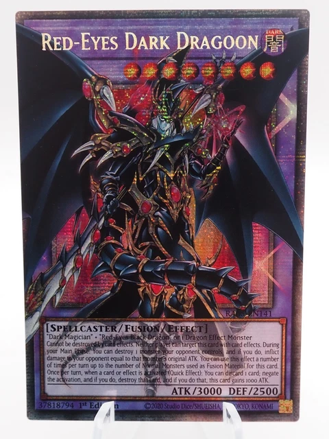 Over Frame Ra RED EYES DARK Dragoon Starlight Overframe Rare RA05-EN141 1ST EDTION £ ...