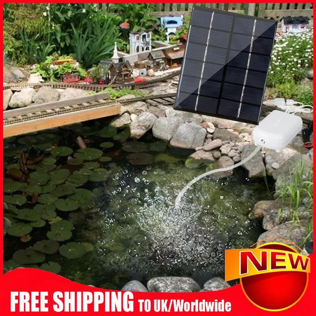 Fontana pannello solare 1,6 l/MIN 2000 MA USB pompa acquario per stagno da pesca esterno