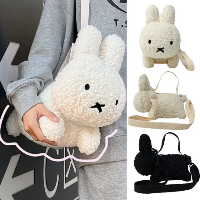Rabbit Crossbody Messenger Bag Handbags Cute Bunny Rabbit Plush Shoulder Bag