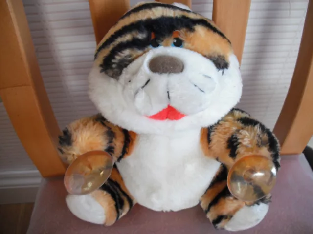 vintage garfield style stick on soft toy from 1980s