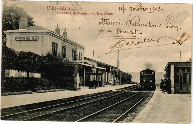 CPA AK ISLE ADAM - La Gare de Parmain (211248)