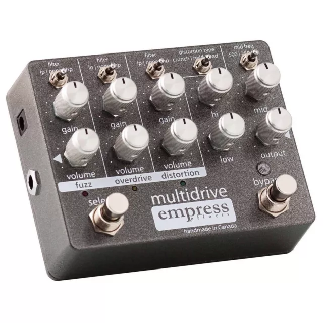 Empress Effects Multidrive Overdrive Distortion Fuzz Guitar Effect Pedal