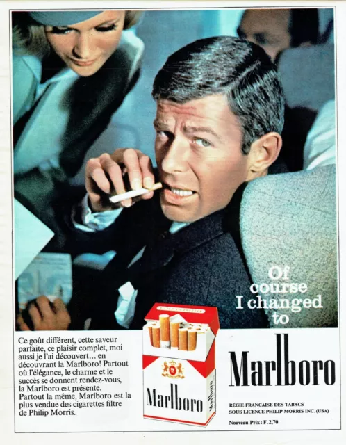 Publicité Advertising 099  1965  Marlboro  cigarettes  licence Philip Morris