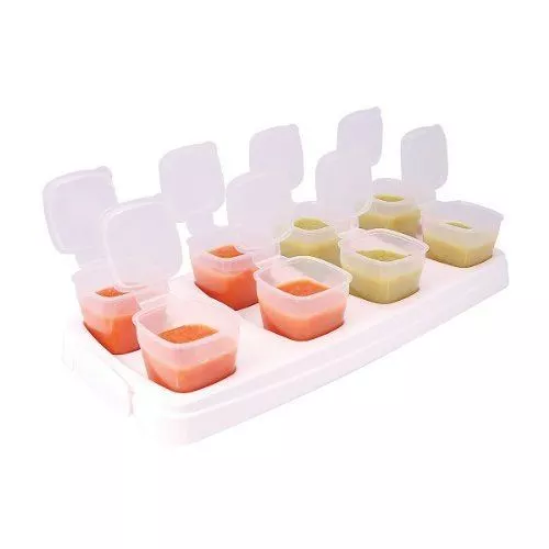 Baby Weaning Food Freezing Cubes Tray Pots Freezer Storage Containers BPA Free