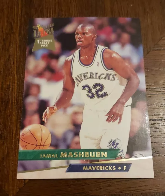 JAMAL MASHBURN 199394 Fleer Ultra 235 Rookie Card RC Dallas Mavericks