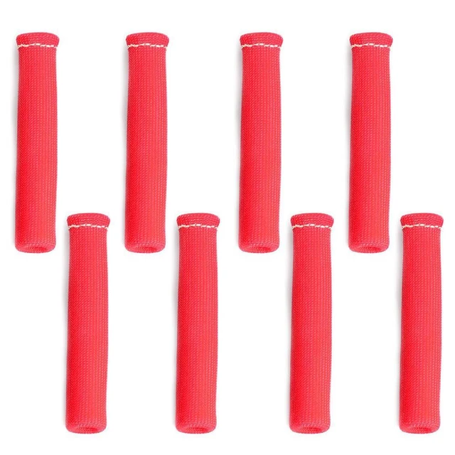 8PCS 1200° Spark Plug Wire Boots Protectors Sleeve Heat Shield Cover For SBC BBC