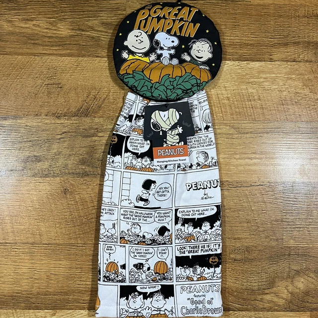 Toalla Colgante de Mano Cacahuetes Halloween Charlie Brown Snoopy La Gran Calabaza