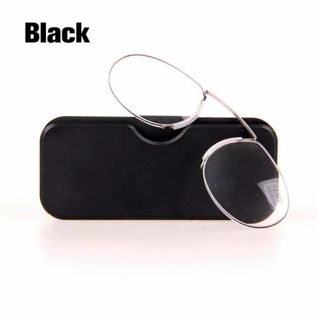 Portable Nose Clip Reading Glasses Legless Reading Glasses Presbyopic 1.0-3.0 2