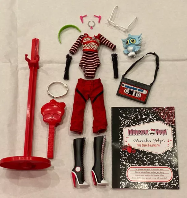 Outfit_Monster High doll 1st Wave G1 Creeproduction_Ghoulia Yelps_Clothes Shoes