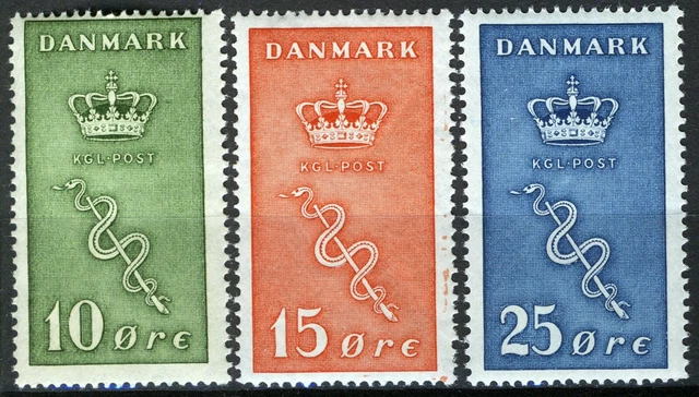 Denmark 1929, Fighting Cancer set MNH, Mi 177-79 cat 55€