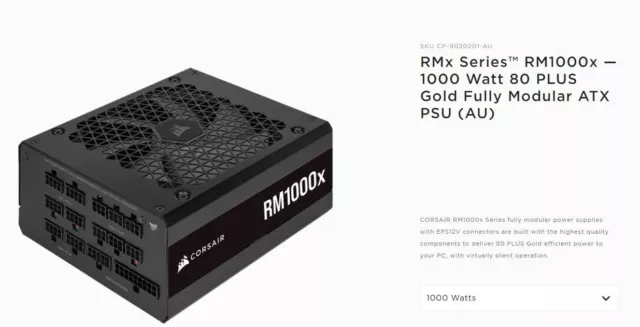 Rm850x (2021) edition US/EU power cord : r/Corsair