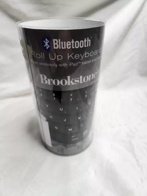 Portable Keyboard Bluetooth Silicone Roll Up Keyboard Brookstone 682369 Black