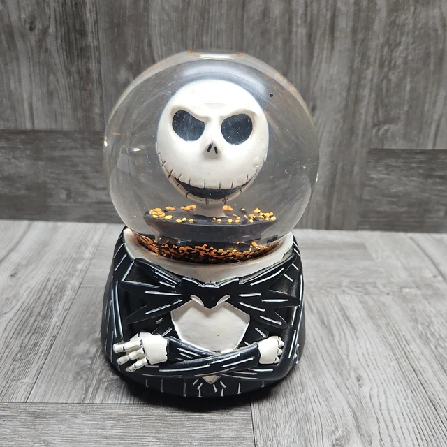 DISNEY NIGHTMARE BEFORE Christmas Musical Snow Motion Water Globe Jack