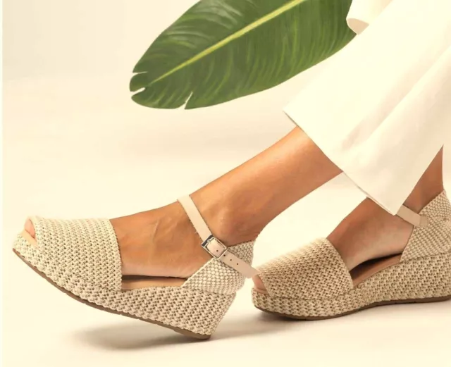 Pitillos Spain Raffia mid wedge heel espadrilles Pitillos Shoes 5232 colours 2