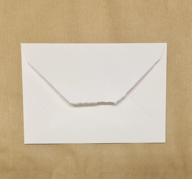 20 Buste avorio carta a mano 12X17,8 Ideali per inviti speciali art. 97