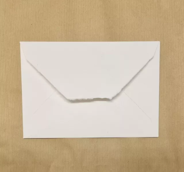 60 Buste avorio carta a mano 12X17,5 Ideali per inviti speciali art. 94