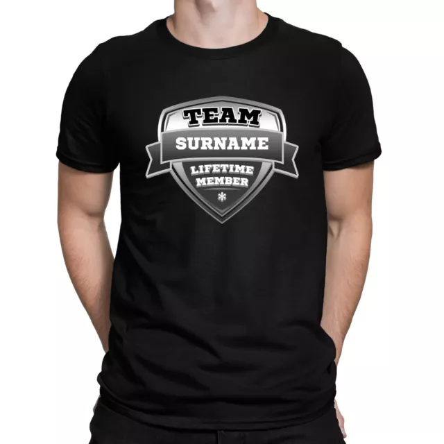 T-shirt regalo famiglia personalizzata cognome squadra - puoi scegliere qualsiasi nome