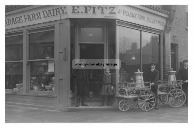 rp16222 - Vicarage Farm Dairy , Hadley Road , Enfield , Middlesex - print 6x4