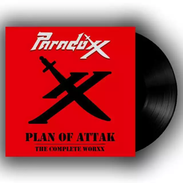 PARADOXX- Plan Of Attak-The Complete Worxx LIM. BLACK VINYL us metal rarity