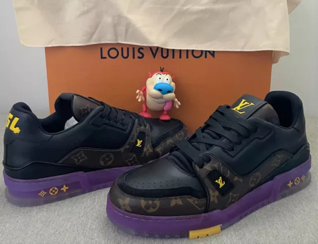 Louis Vuitton Men's Purple Blue Mesh & Leather LV Trail Sneaker – Luxuria &  Co.