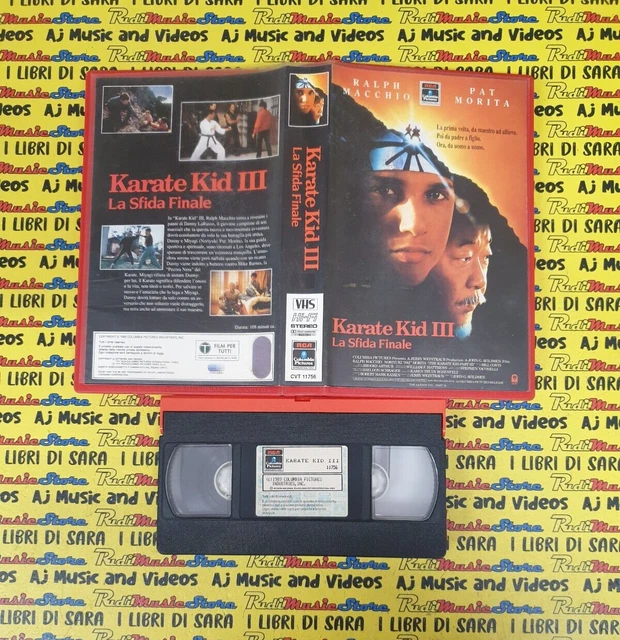 VHS FILM KARATE KID III LA SFIDA FINALE 1990 ralph macchio pat morita