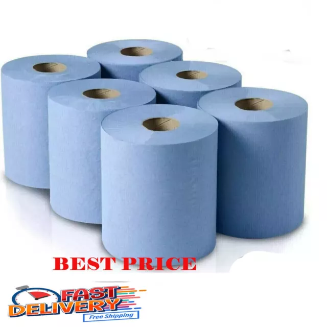 Blue rolls 12 Pack Blue Rolls Centrefeed Blue Roll 2 Ply Embossed Blue Roll