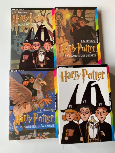 Coffret 3 livres HARRY POTTER tomes 1 2 3 - éditions poches Folio Junior