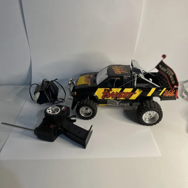 Taiyo Tyco RC Black Baja Bandit 9.6v 49MHz - tested works perfect Battery remote