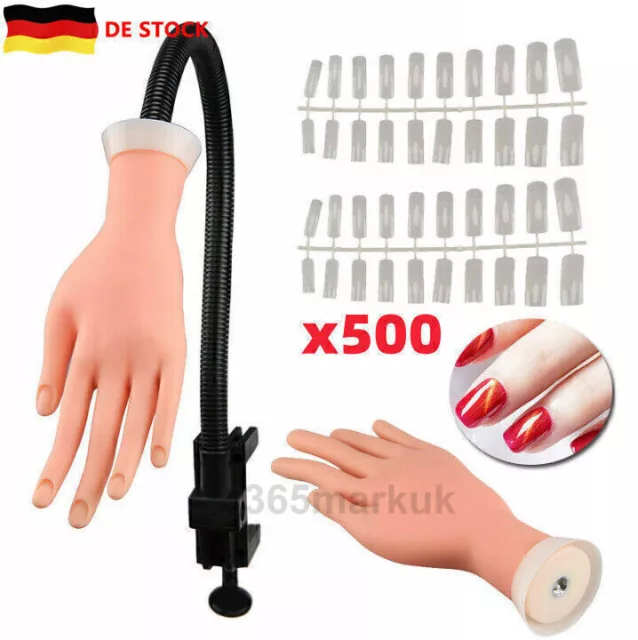 Flexible Übungshand für Maniküre und Fingernägel Modellhand Training Nageld Y5J0