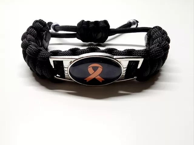 AGENT ORANGE AWARENESS Adjustable Charm Bracelet Orange Ribbon Support Cause 9.99 PicClick