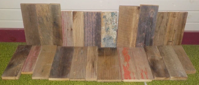 Reclaimed Weathered Old Barn Board Wood Lumber Rustic Decor Crafts Wall Art #7