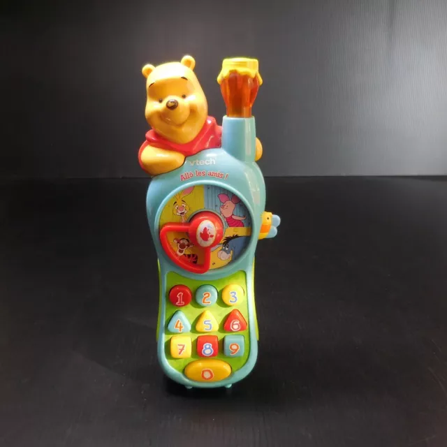 Hello The Friends Winnie Pooh VTECH Disney Toy First “Musical Phone Vocal N6054