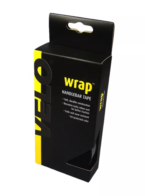 Velo Wrap Kork Optik Lenkerband schwarz Rennrad Handlebar Tape 2 Rollen Fahrrad