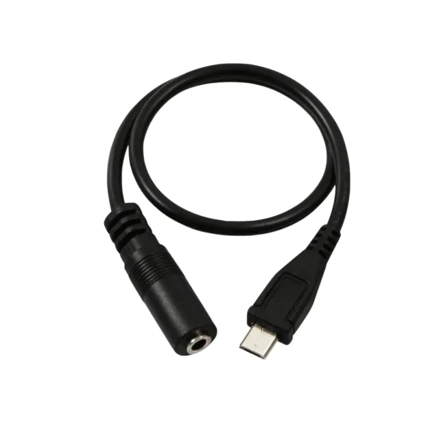 Micro USB Male to 3.5mm Female Audio Jack Cable Earphone Headset Adapter Cord