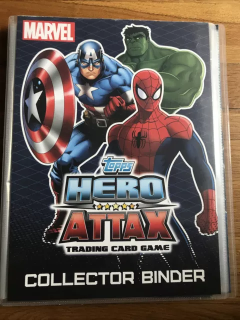 TOPPS Hero Attax Trading Card Game Folder Binder (2010) Marvel & Game Guide