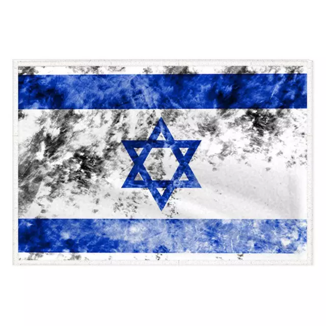 Israeli Flag Mat Rug Carpet Anti-Slip Floor Household Living Mats Bedroom N F3W3 2