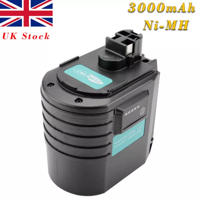 3000mAh 24V Ni-MH Battery For Bosch GBH24VFR 11225VSR GBH24VSR WURTH ABH 20-SLE